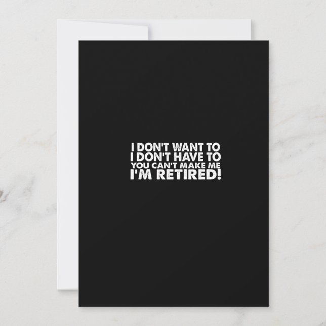 Ich woll nicht, dass ich nicht muss, dass du mich  einladung (Vorderseite)