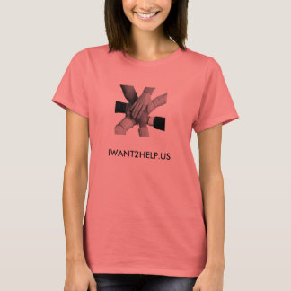 Ich Wollte 2 Help Ringer T-Shirt - Ladys
