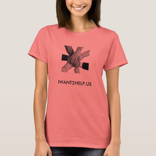 Ich Wollte 2 Help Ringer T-Shirt - Ladys (Vorderseite)