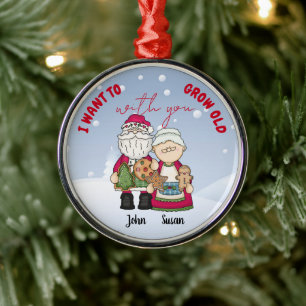 Ich Wollte, alt zu werden mit Ihnen Weihnachten pe Ornament Aus Metall