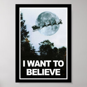 Ich wollte, an den Weihnachtsmann zu glauben Poster