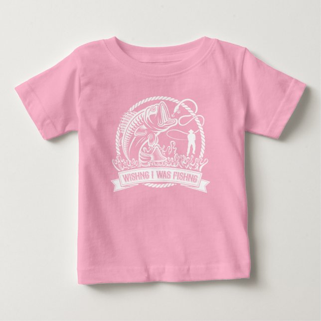 Ich wollte angeln baby t-shirt (Vorderseite)