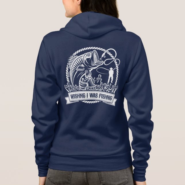 Ich wollte angeln hoodie (Rückseite)