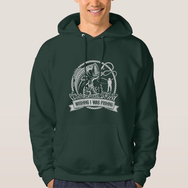 Ich wollte angeln hoodie (Vorderseite)