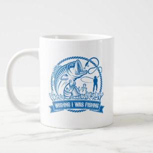 Ich wollte angeln Jumbo-Tasse