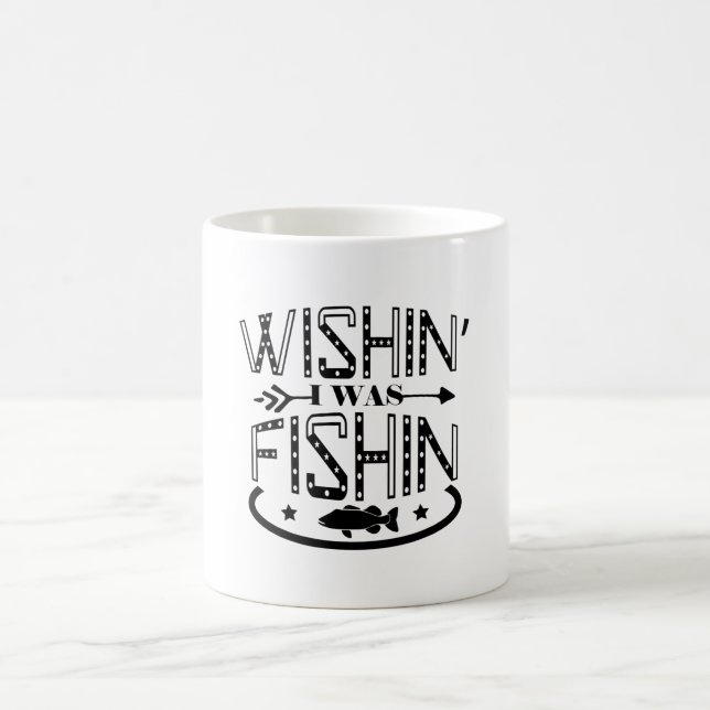 Ich wollte angeln kaffeetasse (Mittel)