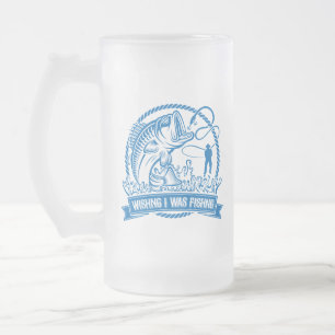 Ich wollte angeln mattglas bierglas