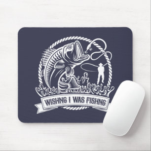 Ich wollte angeln mousepad