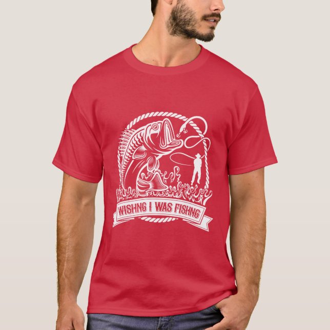 Ich wollte angeln T-Shirt (Vorderseite)