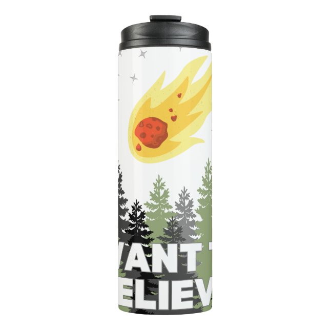 Ich Wollte Asteroiden Tumbler zu glauben Thermosbecher (Vorderseite)