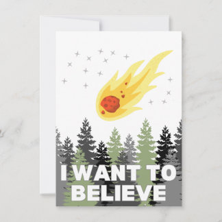 Ich Wollte, Asteroidennotecard zu glauben Mitteilungskarte