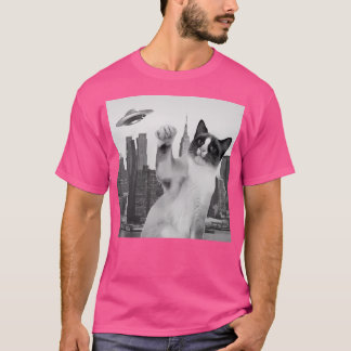 Ich Wollte Cat und Ufo Catzilla Selfie zu glauben T-Shirt