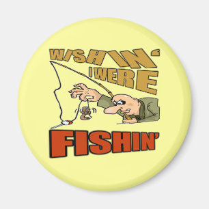 Ich wollte, dass ich T - Shirt fische Geschenke Magnet