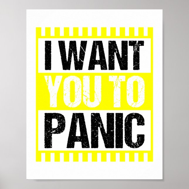 Ich Wollte dich in eine panische Klimaschutzumgebu Poster (Vorne)