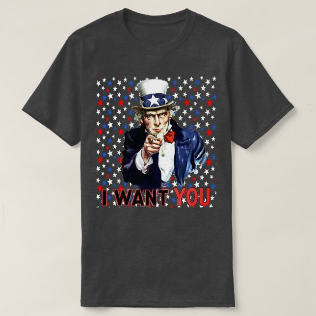 Ich Wollte dich mit Musterhintergrund T-Shirt (Design vorne)