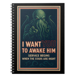 Ich Wollte dich — um ihn zu wecken (Cthulhu Cult R Notizblock