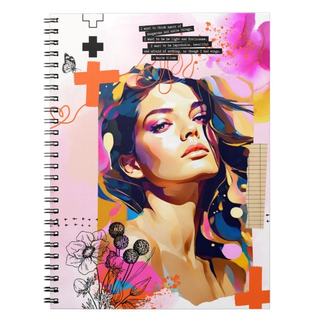 Ich wollte, Dinge zu tun Notebook Journal Notizblock (Vorderseite)