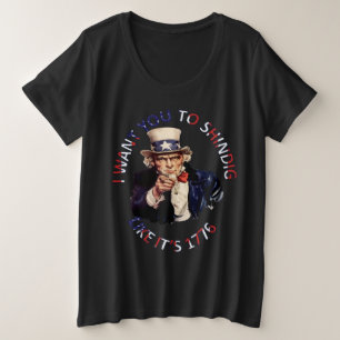 Ich Wollte dir, so zu schweigen wie 1776 Große Größe T-Shirt