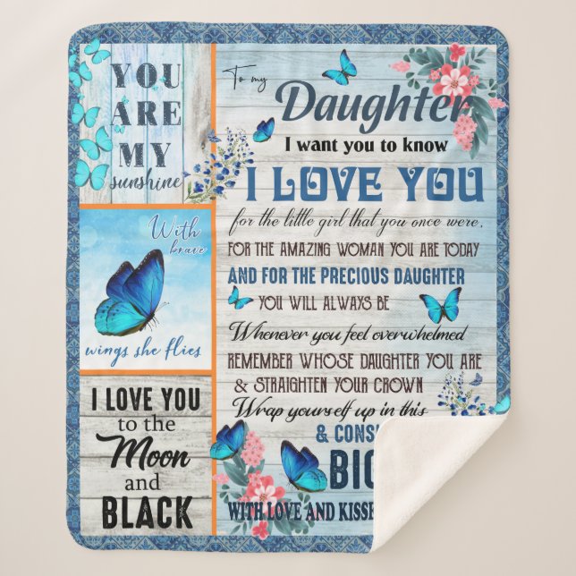 Ich Wollte dir zu wissen, dass ich dich Liebe, du  Sherpadecke (Vorderseite)