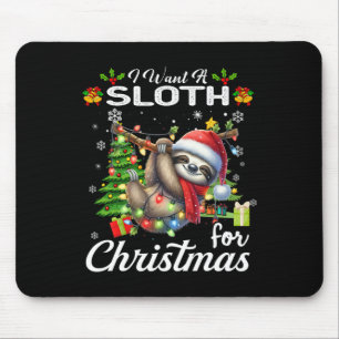 Ich Wollte ein Faultier für Weihnachten Niedliche  Mousepad