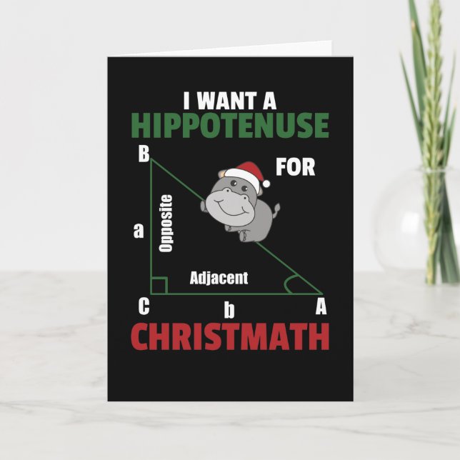 Ich Wollte ein Hippo für Weihnachten Niedlichen Hi (Vorderseite)