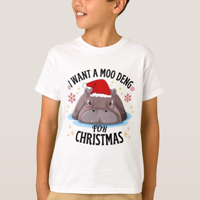 Ich wollte eine Weihnachtsstimmung T-Shirt (Vorderseite)