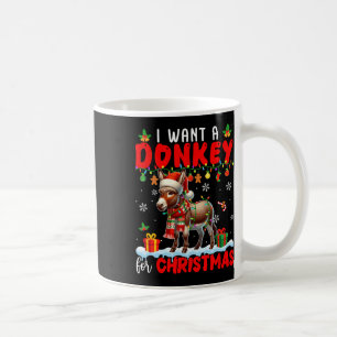 Ich Wollte einen Esel für Weihnachten Weihnachten Kaffeetasse