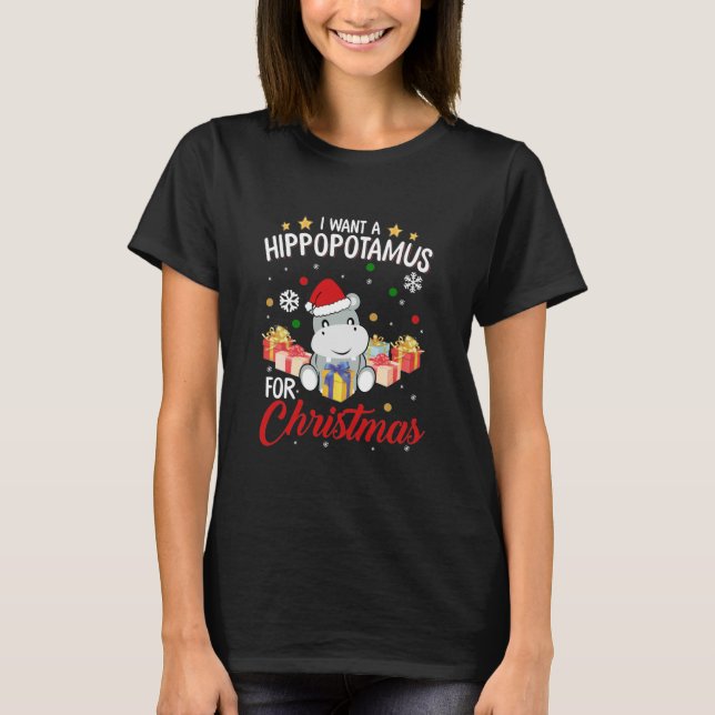 Ich Wollte einen Hippopotamus für das Shirt zu Wei (Vorderseite)