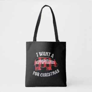Ich Wollte einen Hippopotamus Für Weihnachten Nied Tasche