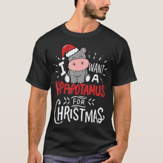 Ich Wollte einen Hippopotamus für Weihnachten Paja T-Shirt