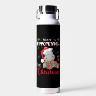 Ich Wollte einen Hippopotamus für Weihnachten Weih Trinkflasche