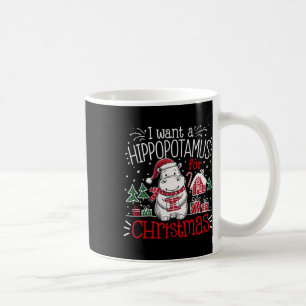 Ich Wollte einen Hippopotamus Weihnachten Pajamas  Kaffeetasse