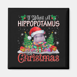 Ich Wollte einen Hiptamus Weihnachten Weihnachten Magnet
