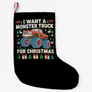 Ich Wollte einen Monster Truck für Weihnachten Ugl Kleiner Weihnachtsstrumpf