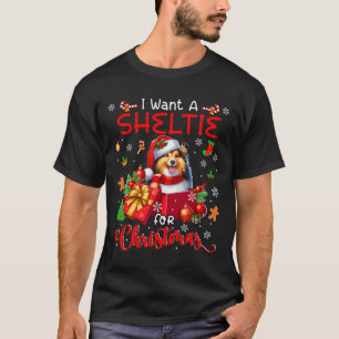 Ich Wollte einen Sheltie für den Weihnachtsbesitze T-Shirt