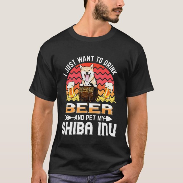 Ich Wollte einfach, Bier zu trinken und meinen Shi T-Shirt (Vorderseite)