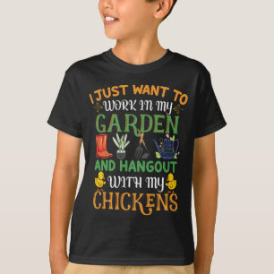 Ich Wollte einfach, in meinem Garten zu arbeiten T-Shirt