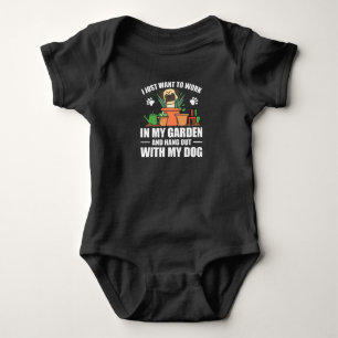 Ich Wollte einfach, in meinem Garten zu arbeiten u Baby Strampler