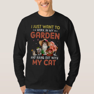 Ich Wollte einfach, in meinem Garten zu arbeiten u T-Shirt