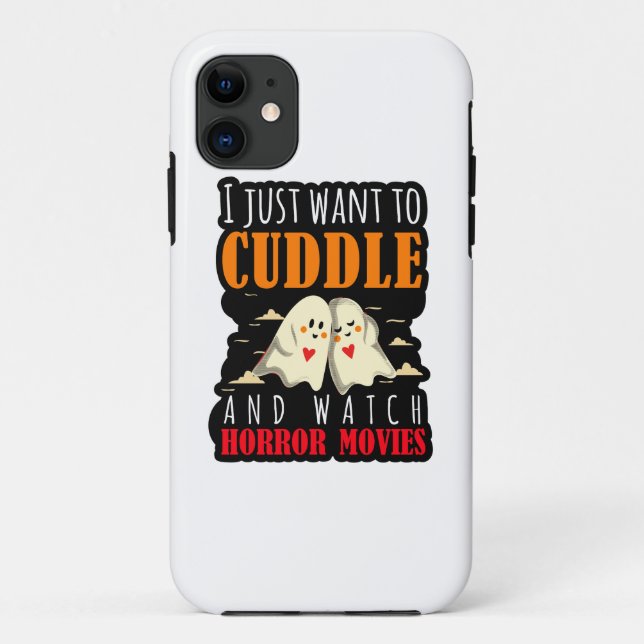 Ich Wollte einfach zum Cuddle und schaue mir Horro Case-Mate iPhone Hülle (Rückseite)