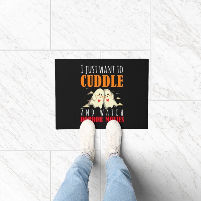 Ich Wollte einfach zum Cuddle und schaue mir Horro Fußmatte (Indoor)