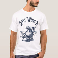 Ich wollte es nur, Duck auf einem Strandstuhl Vibe
