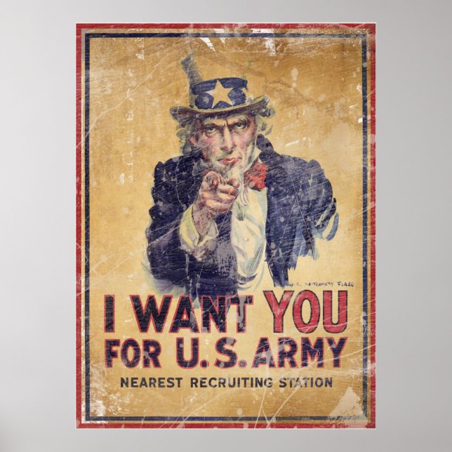 Ich Wollte euch für die US-Armee Poster (Vorne)