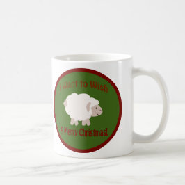 Ich Wollte, Ewe ein frohes Weihnachtsfest zu wünsc Kaffeetasse
