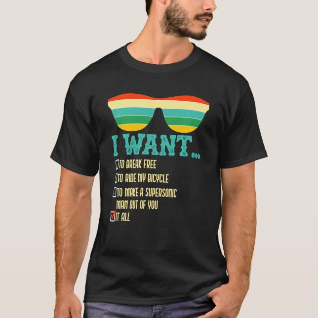 Ich Wollte, frei zu brechen, um mein Fahrrad zu fa T-Shirt (Vorderseite)