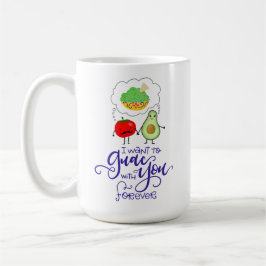 Ich wollte für immer mit dir nach Guac, handschrif Kaffeetasse