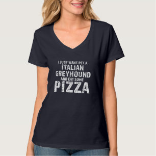 Ich wollte gerade einen italienischen Windhund und T-Shirt