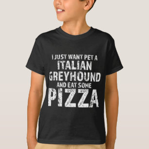 Ich wollte gerade einen italienischen Windhund und T-Shirt