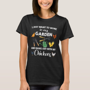 Ich Wollte gerade mit meinem C in My Garden Hangou T-Shirt