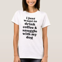 Ich wollte gerade mit meinem Hund Kaffee und Schne